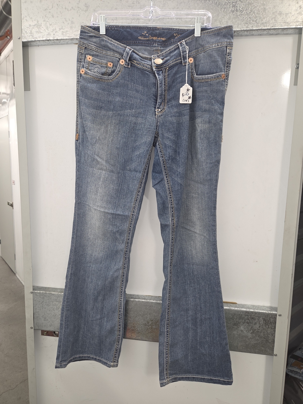 Seven7 Medium Blue Flare Jeans